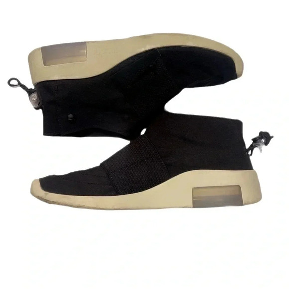 Nike Fear of God Moccasin lace less casual trendy streetwear black sneaker M5/W7 - Picture 2 of 8
